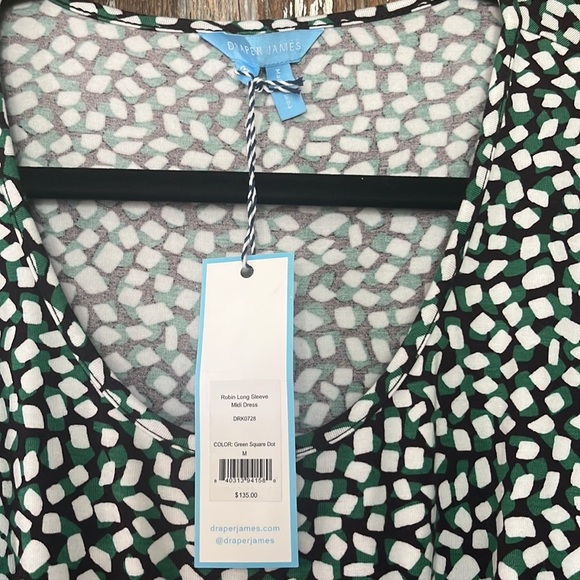 NWT DRAPER JAMES ROBIN LONG SLEEVE MIDI DRESS, size medium - Picture 2 of 5